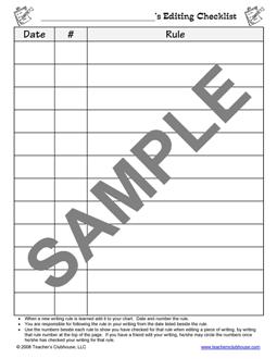 checklist template for