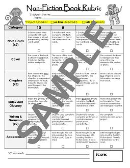 Rubric and book report