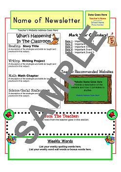 School Newsletter Templates on Newsletter Template With A School Theme Read More About Our Newsletter